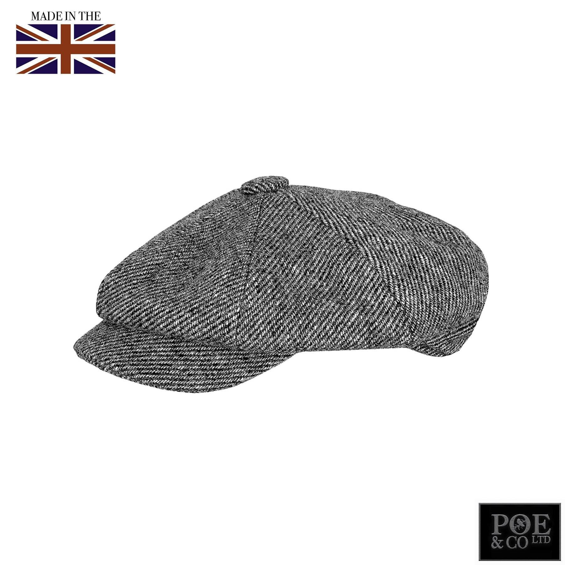 Poe & Company Londoner Flat Cap in Kings Street Tweed - Poe and Company Limited - Flat Cap - Flat Cap