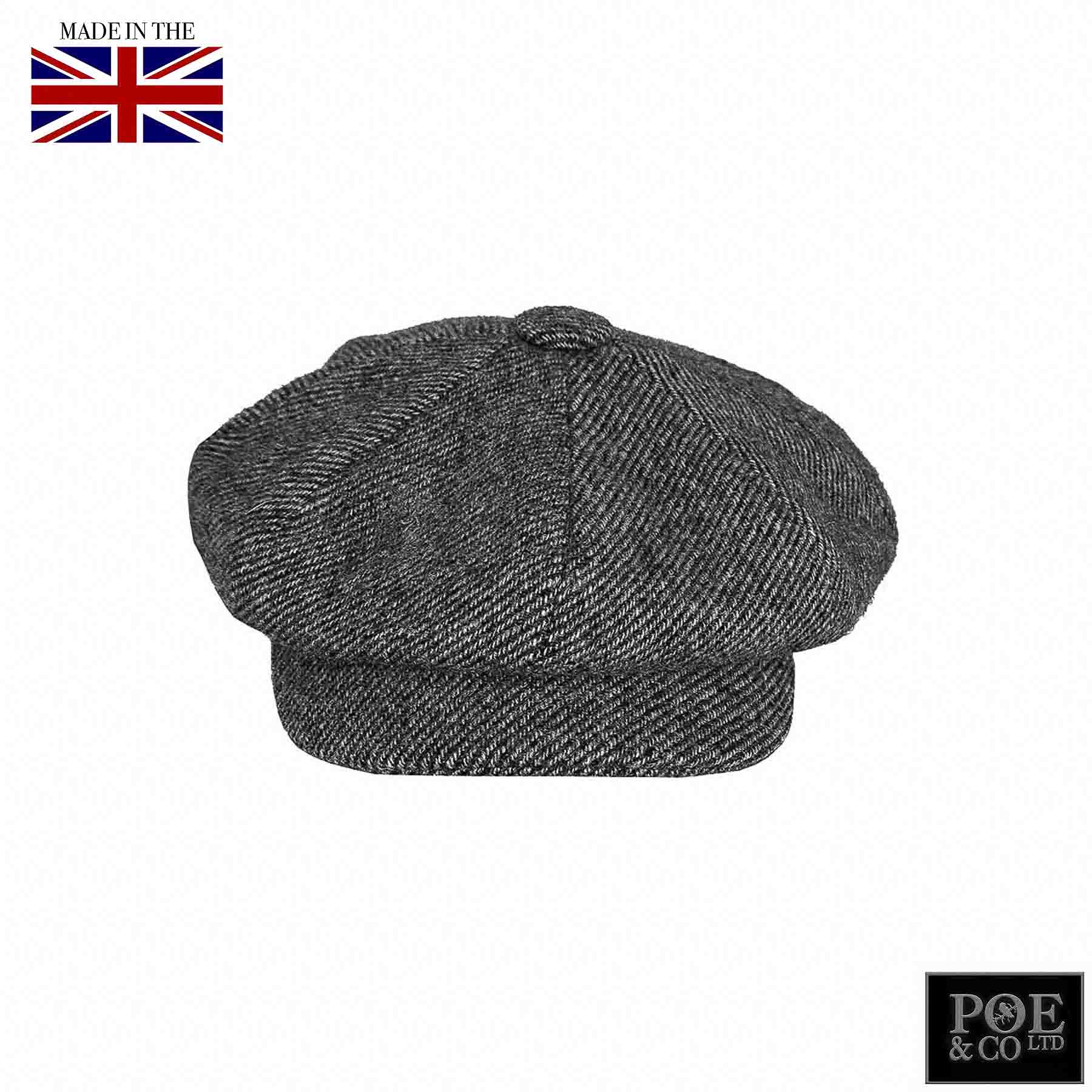 Poe & Company Londoner Flat Cap in Kings Street Tweed - Poe and Company Limited - Flat Cap - Flat Cap