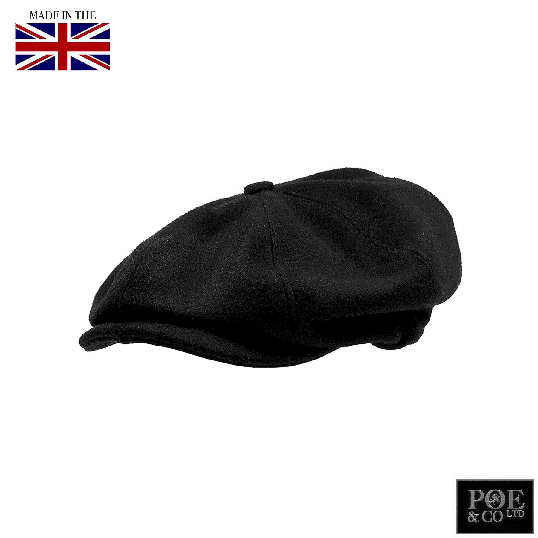 Poe & Company Shelby Flat Cap in Raven Tweed - Poe and Company Limited - Flat Cap - Flat Cap