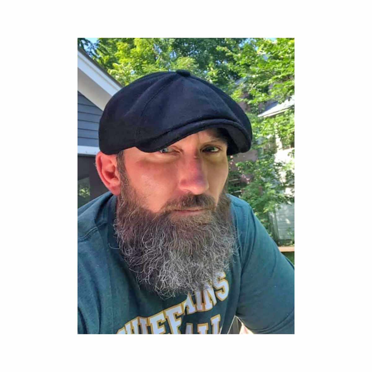 Poe & Company Shelby Flat Cap in Raven Tweed Flat Cap by Poe & Company Limited | Poe and Company Limited, LLC®