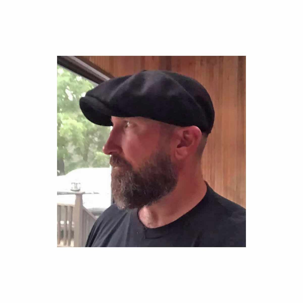 Poe & Company Shelby Flat Cap in Raven Tweed Flat Cap by Poe & Company Limited | Poe and Company Limited, LLC®