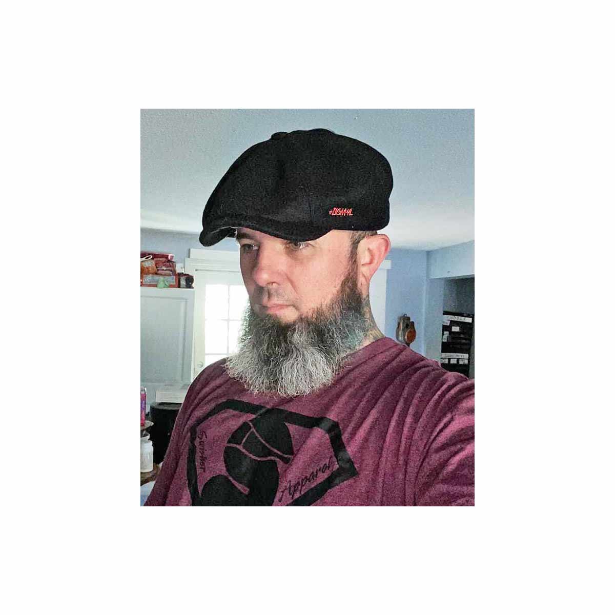 Poe & Company Shelby Flat Cap in Raven Tweed Flat Cap by Poe & Company Limited | Poe and Company Limited, LLC®