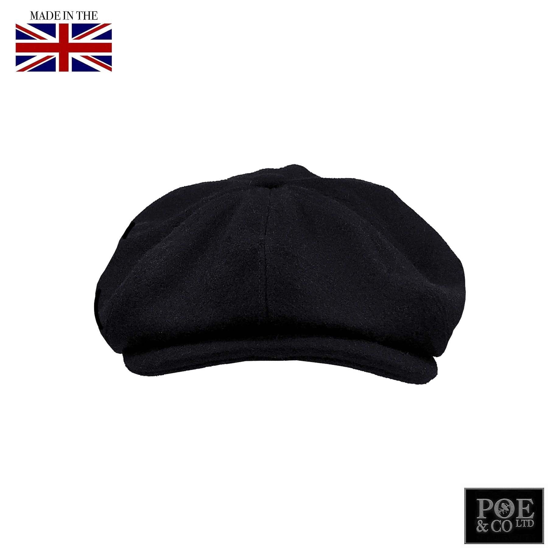 Poe & Company Shelby Flat Cap in Raven Tweed - Poe and Company Limited - Flat Cap - Flat Cap
