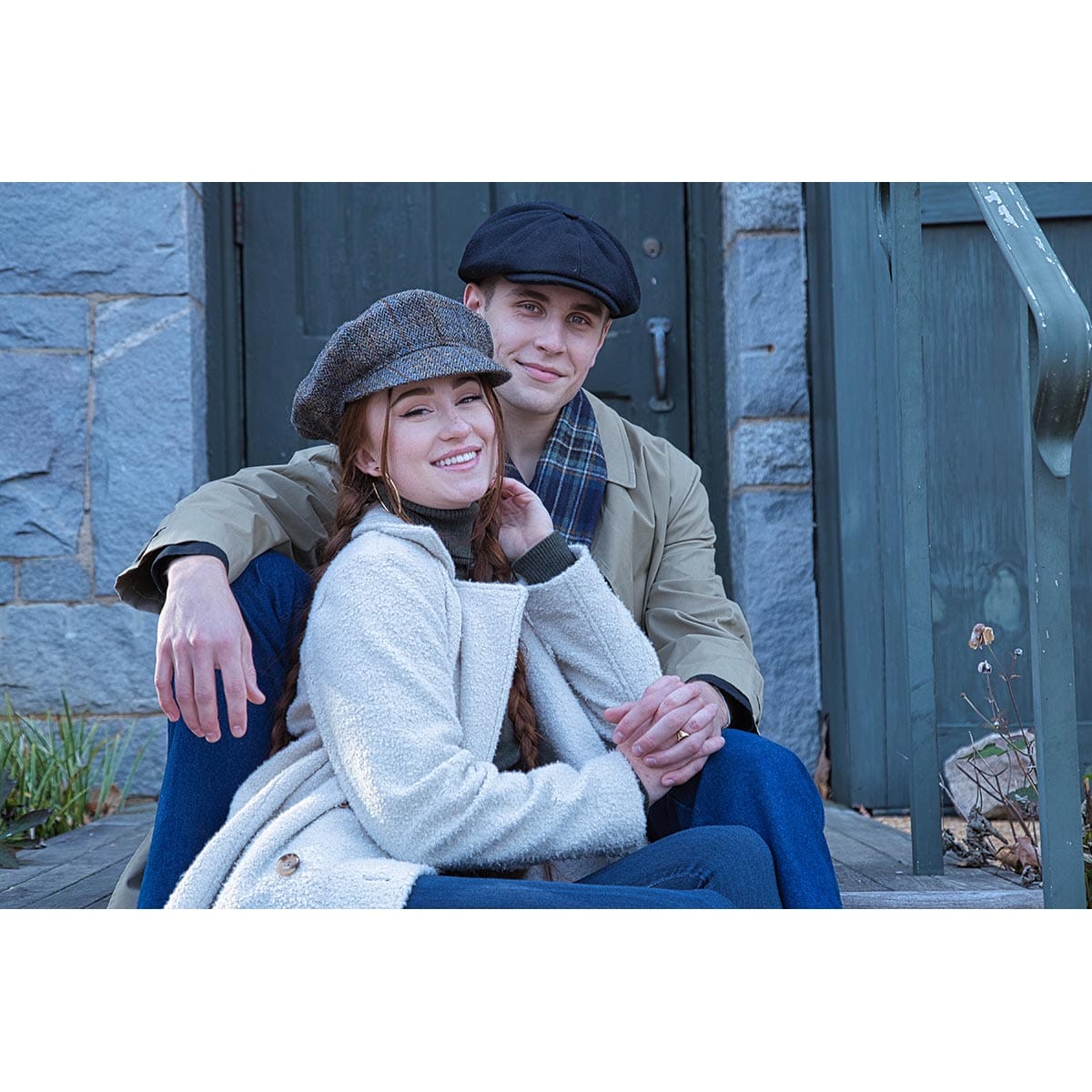 Poe & Company Shelby Flat Cap in Raven Tweed Flat Cap by Poe & Company Limited | Poe and Company Limited, LLC®