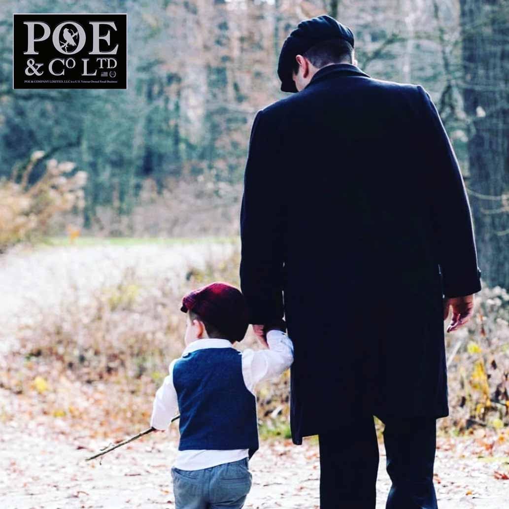Poe & Company Shelby Flat Cap in Raven Tweed - Poe and Company Limited - Flat Cap - Flat Cap