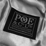 Poe & Company Tarquin Flat Cap in Raven Linen - Poe and Company Limited
