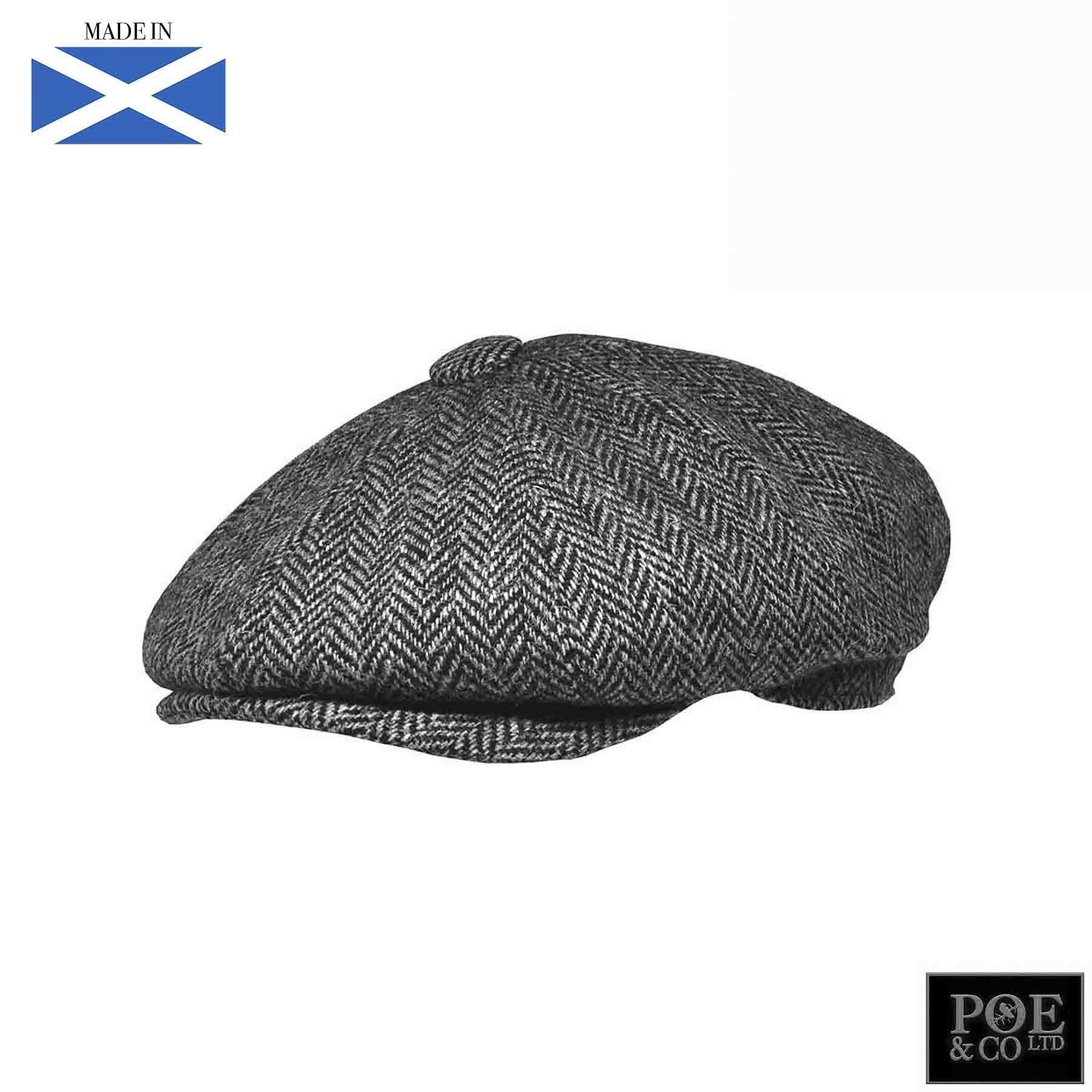 Stafford Flat Cap in Hamilton Harris Tweed - Poe and Company Limited - Flat Cap - Flat Cap
