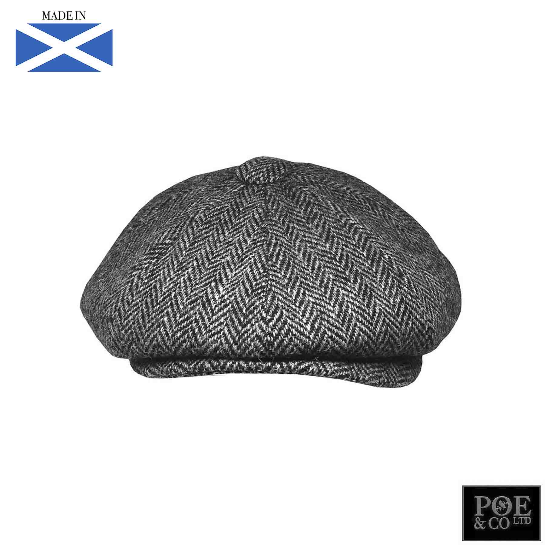 Stafford Flat Cap in Hamilton Harris Tweed - Poe and Company Limited - Flat Cap - Flat Cap