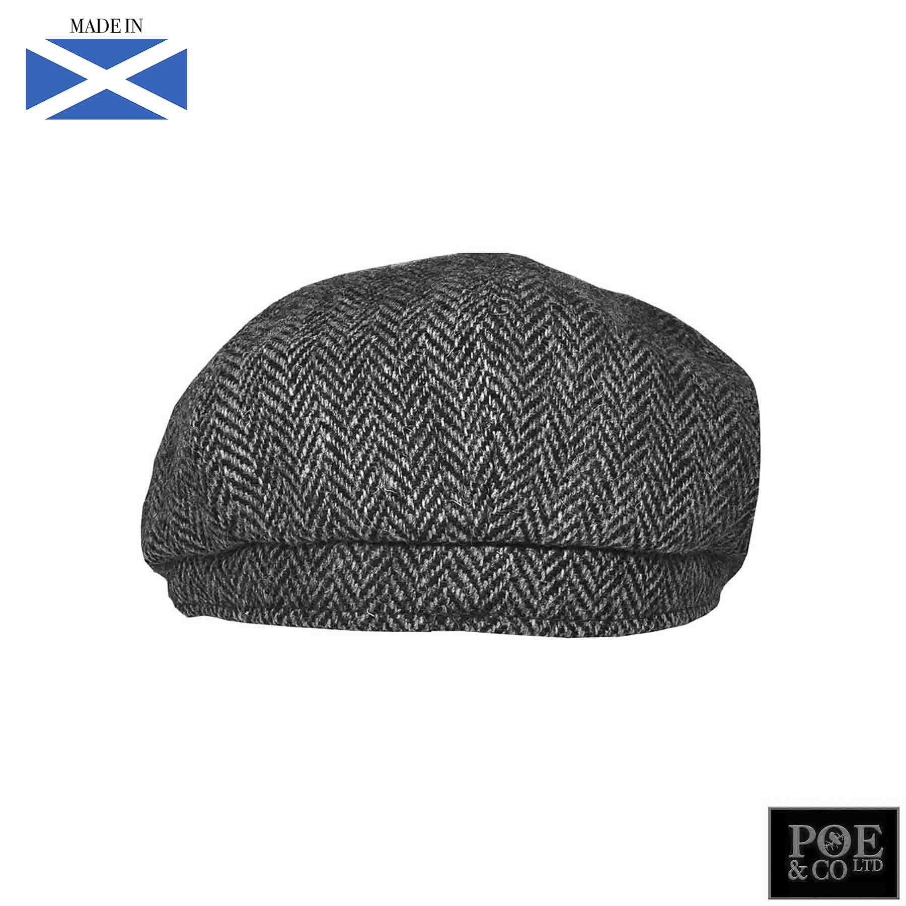 Stafford Flat Cap in Hamilton Harris Tweed - Poe and Company Limited - Flat Cap - Flat Cap
