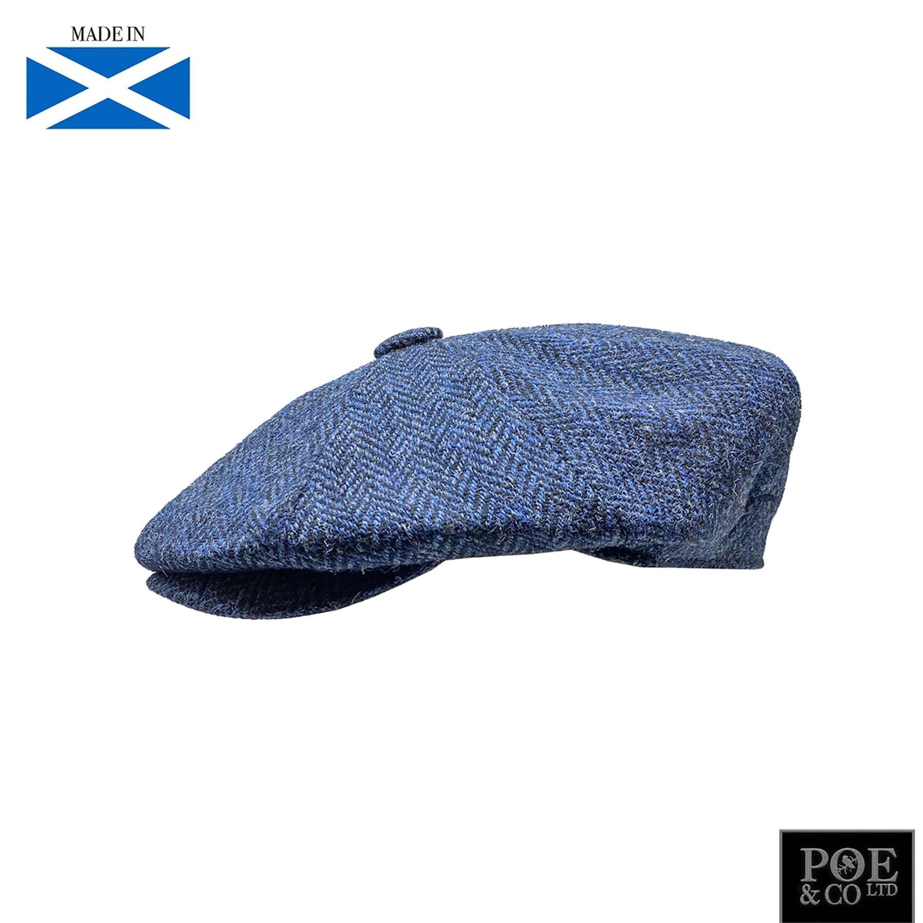 Stafford Flat Cap in Newport Harris Tweed Flat Cap by Glencroft | Poe and Company Limited, LLC®