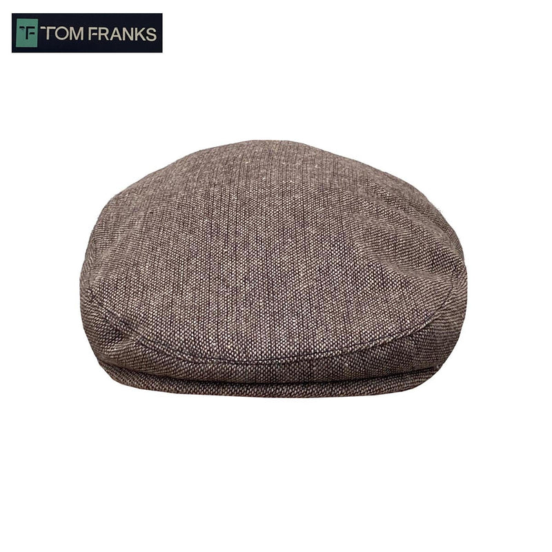 Tom Franks™ Synthetic Poly-Blend Flat Caps Mottled Brown M/LG 58 cm Hats by Poe and Company Limited | Poe and Company Limited, LLC®