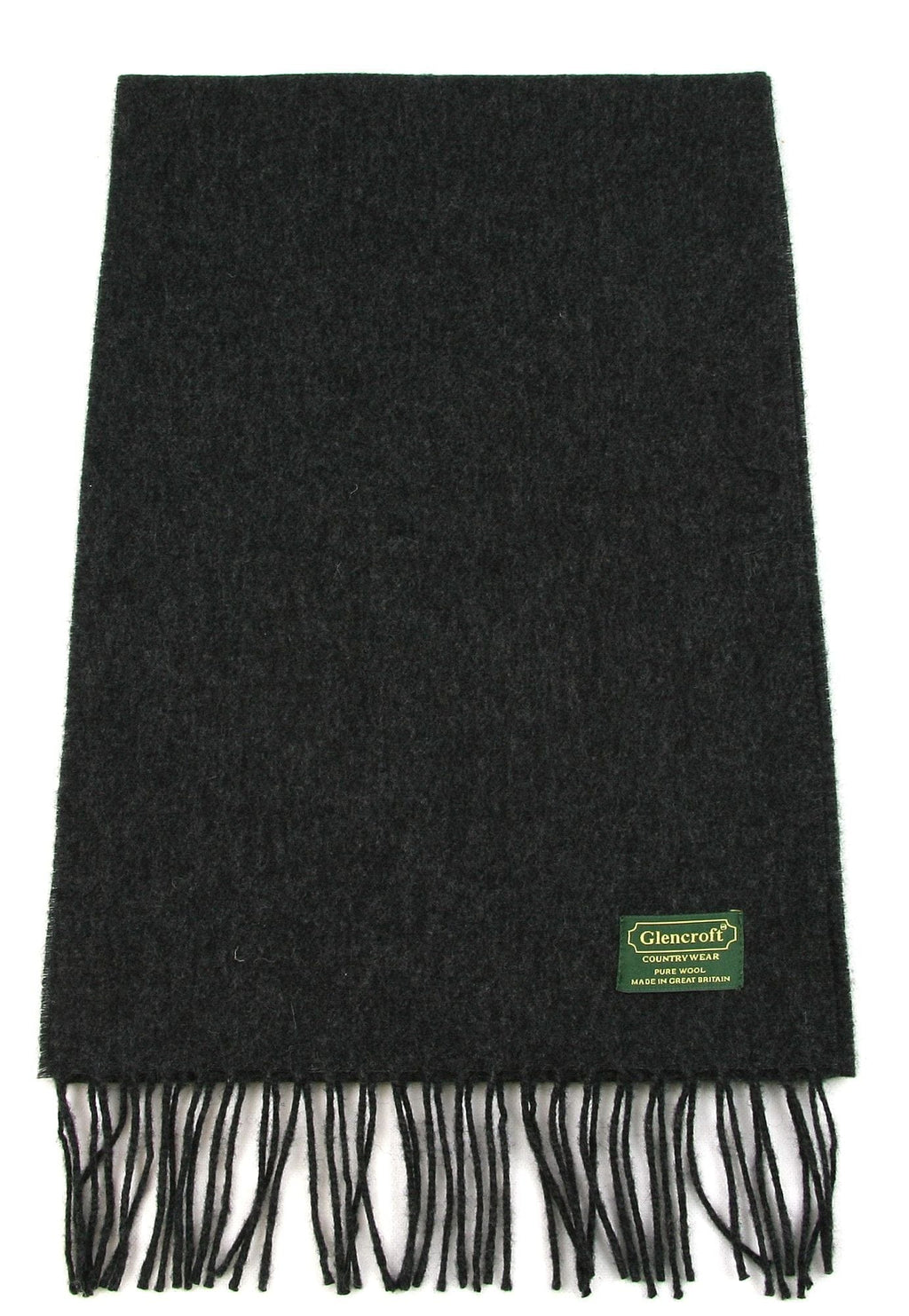 Unisex 100% Lambswool Scarves Charcoal Scarves by Glencroft | Poe and ...